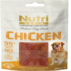 Nutri Canin Chicken Tahılsız Tavuklu Köpek Ödülü 80 Gr