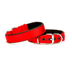 Doggie Comfort Sade Dokuma Boyun Tasması 2x35-40cm Kırmızı Medium