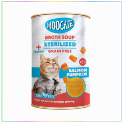 Moochie Et Suyu İçerisinde Somonlu Balkabaklı Kısırlaştırılmış Kedi Çorbası 135 Ml