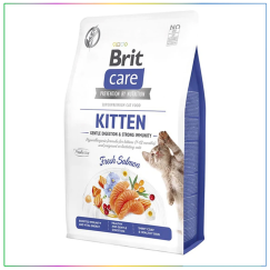 Brit Care Gentle Digestion & Strong Immunity Tahılsız Somonlu Yavru Kedi Maması 2 Kg
