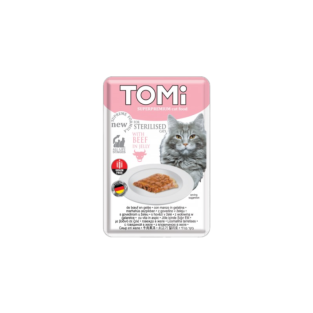 Tomi Kedi Kısırlaştırılmış Dana Tahılsız Pouch 85g Mama
