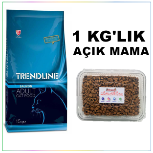 Trendline Somon Balıklı Yetişkin Açık Kedi Maması 1 Kg