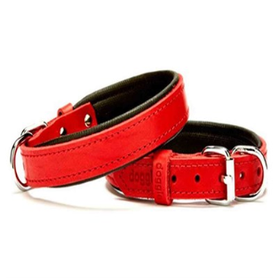 Doggie Comfort Small Deri Boyun Tasması SRED