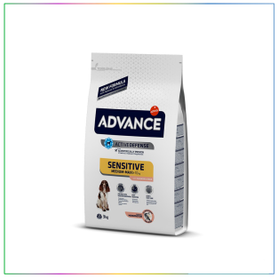 Advance Sensitive Somon & Pirinç Orta/Büyük Irk Yetişkin Köpek Maması 3 Kg