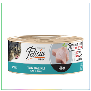 Felicia Tahılsız 85 gr Ton Balıklı Fileto Yaş. Kedi Maması