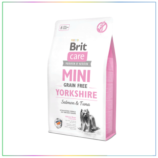 Brit Care Tahılsız Somon & Ton Balıklı Mini Yorkshire Yetişkin Köpek Maması 2 Kg