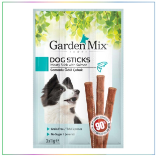GardenMix Somonlu Köpek Stick Ödül 3 x 11 Gr
