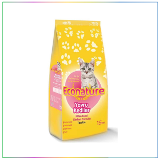 Econature Tavuklu Yavru Kedi Maması 15 kg