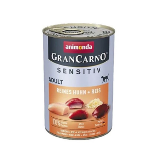 Animonda Gran Carno Sensitiv Tavuklu Pirinçli Köpek Konservesi 400gr