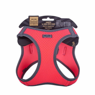 Doggie Reflektör Küçük Irk Köpek Göğüs Tasması S 32-38cm Pembe