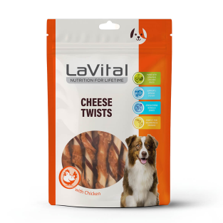 LaVital Tavuk ve Ördek Etli Peynirli Burgu Çubuk 100g