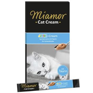 Miamor Junior Cream Süt Kremalı Ek Besin ve Yavru Kedi Ödülü 6 x 11 x 15GR