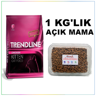 Trendline Tavuklu Kitten Yavru Açık Kedi Maması 1 Kg