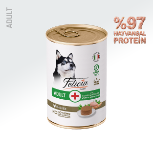 Felicia Yetişkin Tahılsız Tavuklu Köpek Konserve 400g