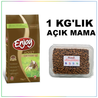 Enjoy Tavuklu Yetişkin Kedi Maması 1 Kg Açık Mama