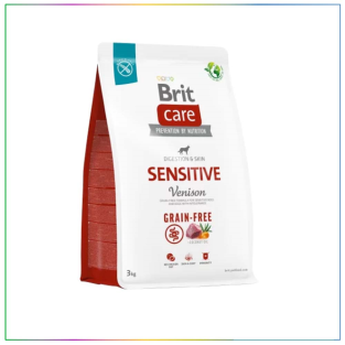 Brit Care Sensitive Digestion & Skin Geyikli Tahılsız Yetişkin Köpek Maması 3 Kg
