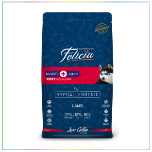 Felicia Az Tahıllı 15 Kg Yetişkin Kuzulu M/Large Breed HypoAllergenic Köpek Maması