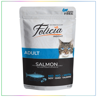 Felicia Tahılsız Yetişkin Somonlu Yaş Kedi Maması 85 gram