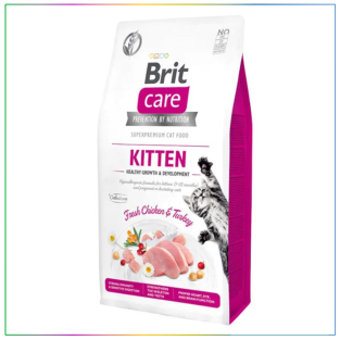Brit Care Kitten Healthy Growth Tahılsız Tavuklu & Hindili Yavru Kedi Maması 7 Kg