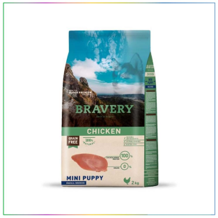 Bravery Tavuklu Mini Irk Tahılsız Yavru Köpek Maması 2 Kg