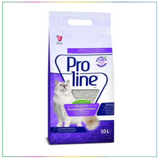 Proline Süper Topaklanan İnce Taneli Lavanta Kokulu Bentonit Kedi Kumu 10 Lt