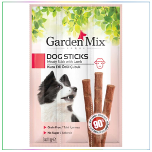 GardenMix Kuzu Etli Köpek Stick Ödül 3 x 11gr