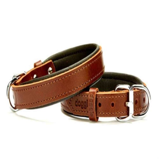 Doggie Comfort Small Deri Boyun Tasması SBROWN