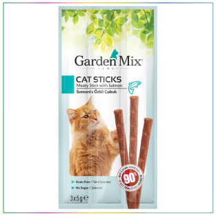 GardenMix Somonlu Kedi Stick Ödül 3x5 gr