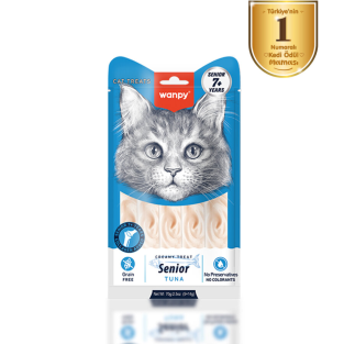 Wanpy Ton Balıklı  7+ Yaş Kedi Krema Ödülü 5×14 g