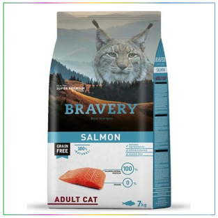 Bravery Tahılsız Somonlu Yetişkin Kedi Maması 7 Kg