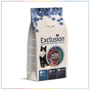 Exclusion Monoprotein Ton Balıklı ve Narlı Düşük Tahıllı Kısırlaştırılmış Kedi Maması 12kg