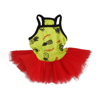 Ananas Desenli Kedi ve Köpek Elbisesi Large