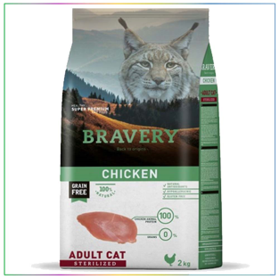 Bravery Kısır Tavuklu Yetişkin Kuru Kedi Maması 2 Kg