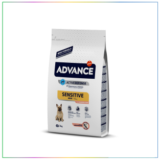 Advance Sensitive Somon & Pirinç Mini Irk Yetişkin Köpek Maması 3 Kg