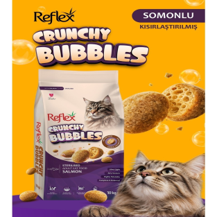 Reflex Crunchy Bubbles Kısırlaştırılmış Somonlu Yetişkin Kedi Maması 10 kg