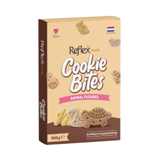 Reflex Plus Cookie Bites Animal Figures Orta ve Büyük Irk Yetişkin Köpek Ödül Maması 300 Gr