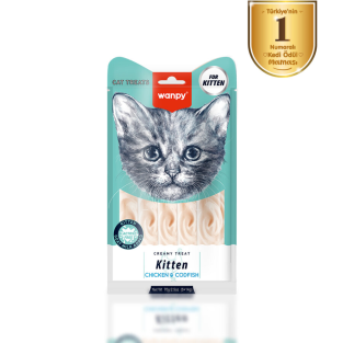 Wanpy Tavuklu & Morinalı  Yavru Kedi Krema Ödülü 5×14 g